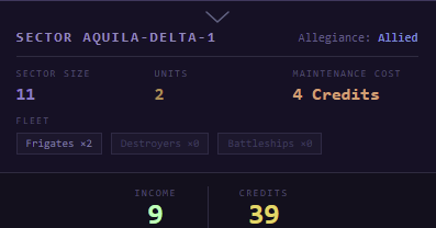 Sector income and credits